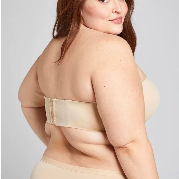 Cacique Lightly Lined Multi-Way Strapless Bra Nude 46DDD - Picture 10 of 11